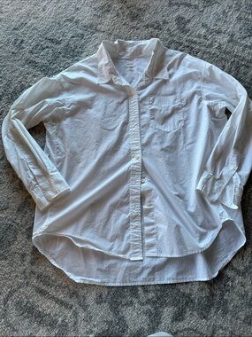Wilfred White Oversized Button-Down Shirt
